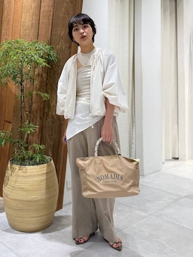 「NOMADIS（ノマディス）のアイテム」を使った、のんさん（レディース・162cm）の春コーディネート