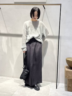 「BABYLONE（バビロン）のアイテム（スカート）」を使った、のんさん（レディース・162cm）の秋コーディネート