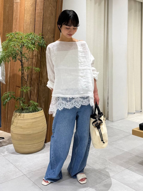 BABYLONE バビロン　ヘムレースキャミソール ホワイト BABYLONE｜ヘムレースキャミソール | Rakuten Fashion(楽天