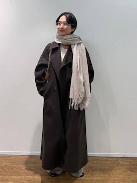 「TWEED MILL（ツイードミル）のアイテム」を使った、のんさん（レディース・162cm）の秋コーディネート