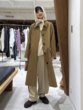 「MOHI（モヒ）のアイテム」を使った、のんさん（レディース・162cm）の秋コーディネート