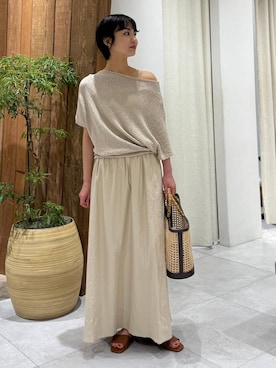 「BABYLONE（バビロン）のアイテム（バッグ）」を使った、のんさん（レディース・162cm）の春コーディネート