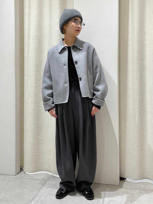 BABYLONE リバーショートジャケットコート BABYLONE コート アウター リバーショートジャケットコート