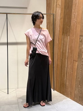 「MOHI（モヒ）のアイテム」を使った、のんさん（レディース・162cm）の夏コーディネート