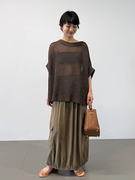 「BABYLONE（バビロン）のアイテム」を使った、のんさん（レディース・162cm）の春コーディネート