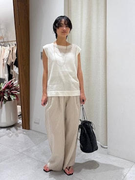 「MOHI（モヒ）のアイテム」を使った、のんさん（レディース・162cm）の夏コーディネート