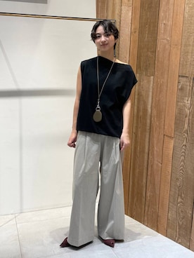 「BABYLONE（バビロン）のアイテム」を使った、のんさん（レディース・162cm）の夏コーディネート