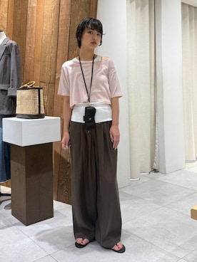 「アイテム（アンサンブル）」を使った、のんさん（レディース・162cm）の春コーディネート