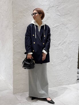 「AIM（エイム）のアイテム」を使った、のんさん（レディース・162cm）の冬コーディネート