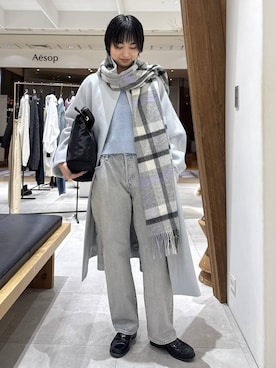 「TWEED MILL（ツイードミル）のアイテム」を使った、のんさん（レディース・162cm）の秋コーディネート