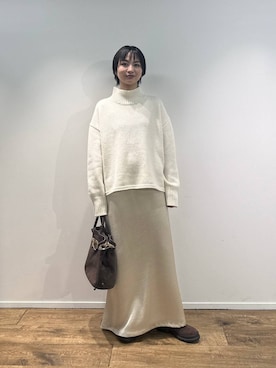「MOHI（モヒ）のアイテム」を使った、のんさん（レディース・162cm）の秋コーディネート