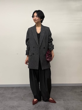 「HENRI EN VARGO（ヘンリエンヴァーゴ）のアイテム」を使った、のんさん（レディース・162cm）の秋コーディネート