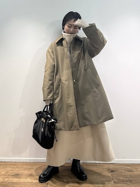 「アイテム（ナイロンジャケット）」を使った、のんさん（レディース・162cm）の秋コーディネート