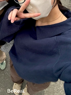「アイテム（スウェット）」を使った、nagiさん（レディース・161cm）の夏コーディネート