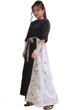 「袖ありワンピ」｜koba61%さん（レディース・145cm）の夏コーディネート