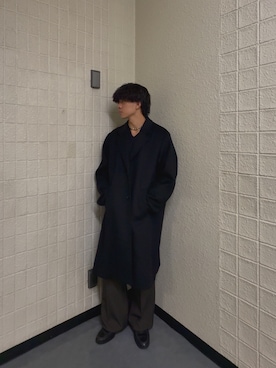「アイテム（チェスターコート）」を使った、ygm___urさん（メンズ・173cm）の秋コーディネート