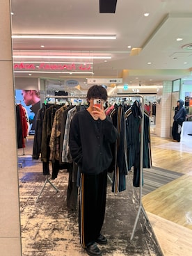 「URBAN RESEARCH（アーバンリサーチ）の『別注』crepuscule×URBAN RESEARCH　カーディガン（カーディガン/ボレロ、ブラック系）」を使った、ygm___urさん（メンズ・173cm）の秋コーディネート