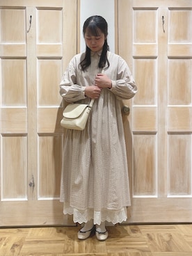 「配色」｜「アイテム（その他）」を使った、かわかみさん（レディース・161cm）の春コーディネート