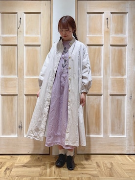 「TSUHARU by Samansa Mos2（ツハルバイサマンサモスモス）のアイテム（その他アウター）」を使った、かわかみさん（レディース・161cm）の冬コーディネート