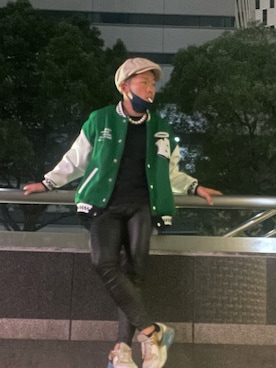 「フユコーデ」｜「アイテム（スカジャン）」を使った、shokichi012さん（メンズ・167cm）の秋コーディネート