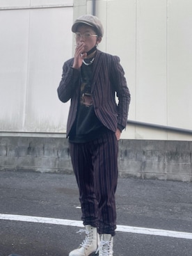 「スーツコーデ」｜shokichi012さん（メンズ・167cm）の冬コーディネート