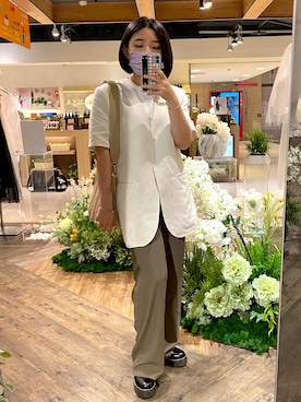 「通勤穿搭」｜「アイテム（アクセサリー）」を使った、Ting  🇹🇼 さん（レディース・153cm）の夏コーディネート