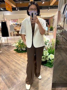 「通勤穿搭」｜「アイテム（トップス）」を使った、Ting  🇹🇼 さん（レディース・153cm）の夏コーディネート