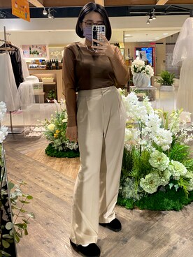 「通勤穿搭」｜「アイテム（トップス）」を使った、Ting  🇹🇼 さん（レディース・153cm）の夏コーディネート