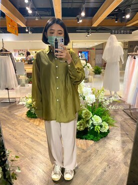 「通勤穿搭」｜「アイテム（パンツ）」を使った、Ting  🇹🇼 さん（レディース・153cm）の夏コーディネート
