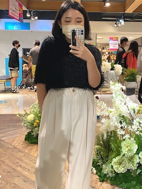 「毛糸」｜Ting  🇹🇼 さん（レディース・153cm）の秋コーディネート
