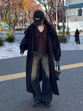 misaki☺︎さん（レディース・160cm）の冬コーディネート