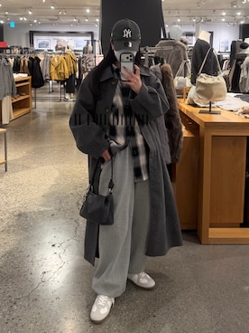 「アイテム（ステンカラーコート）」を使った、misaki☺︎さん（レディース・160cm）の秋コーディネート