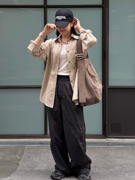 「COLONY 2139（コロニートゥーワンスリーナイン）のアイテム（帽子）」を使った、misaki☺︎さん（レディース・160cm）の夏コーディネート