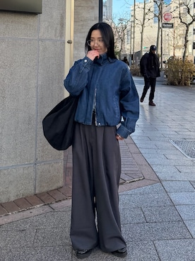 misaki☺︎さん(レディース・160cm)の冬コーディネート