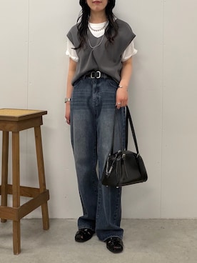 misaki☺︎さん（レディース・160cm）の春コーディネート