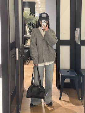 「ボストンバッグ」｜misaki☺︎さん（レディース・160cm）の秋コーディネート