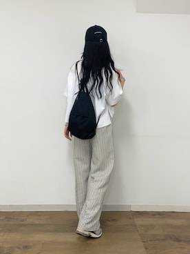 「キャップ女子」｜misaki☺︎さん（レディース・160cm）の夏コーディネート