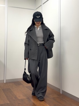 「アイテム（スラックス）」を使った、misaki☺︎さん（レディース・160cm）の秋コーディネート