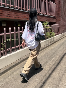 「COLONY 2139（コロニートゥーワンスリーナイン）のアイテム（バッグ）」を使った、misaki☺︎さん（レディース・160cm）の夏コーディネート