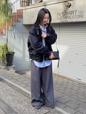 misaki☺︎さん（レディース・160cm）の冬コーディネート