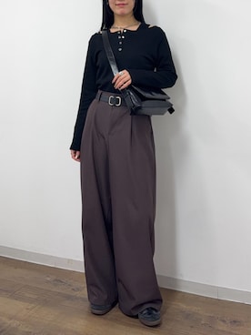 misaki☺︎さん（レディース・160cm）の冬コーディネート