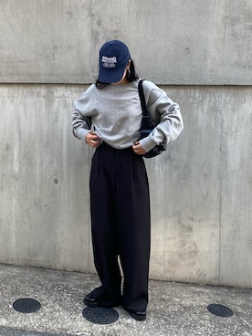 「アイテム（ベルト）」を使った、misaki☺︎さん（レディース・160cm）の秋コーディネート