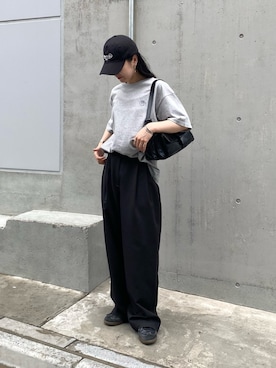 「COLONY 2139（コロニートゥーワンスリーナイン）のアイテム（ショルダーバッグ）」を使った、misaki☺︎さん（レディース・160cm）の夏コーディネート