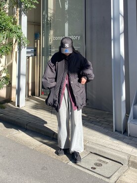 「COLONY 2139（コロニートゥーワンスリーナイン）のアイテム（ダウンジャケット/コート）」を使った、misaki☺︎さん（レディース・160cm）の冬コーディネート