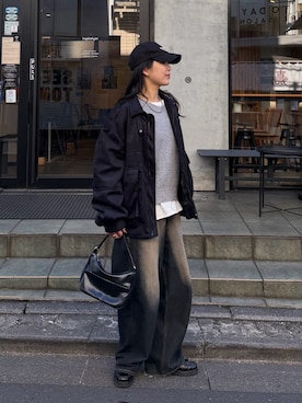 「COLONY 2139（コロニートゥーワンスリーナイン）のアイテム（帽子）」を使った、misaki☺︎さん（レディース・160cm）の冬コーディネート