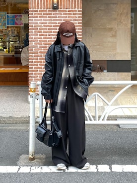 「アイテム（ブルゾン）」を使った、misaki☺︎さん（骨格ナチュラル・レディース・160cm）の秋コーディネート
