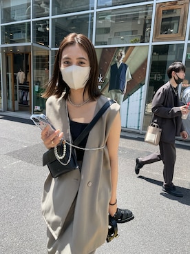 「mystic（ミスティック）のアイテム（その他アウター）」を使った、nanamiさん（レディース・163cm）の春コーディネート