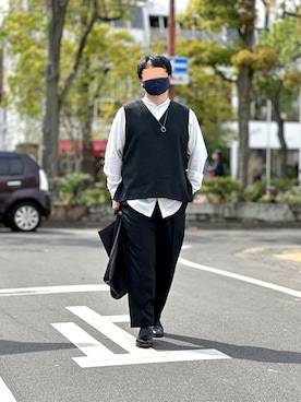 「RAINMAKER（レインメーカー）のアイテム」を使った、ユウさん（メンズ・165cm）の夏コーディネート