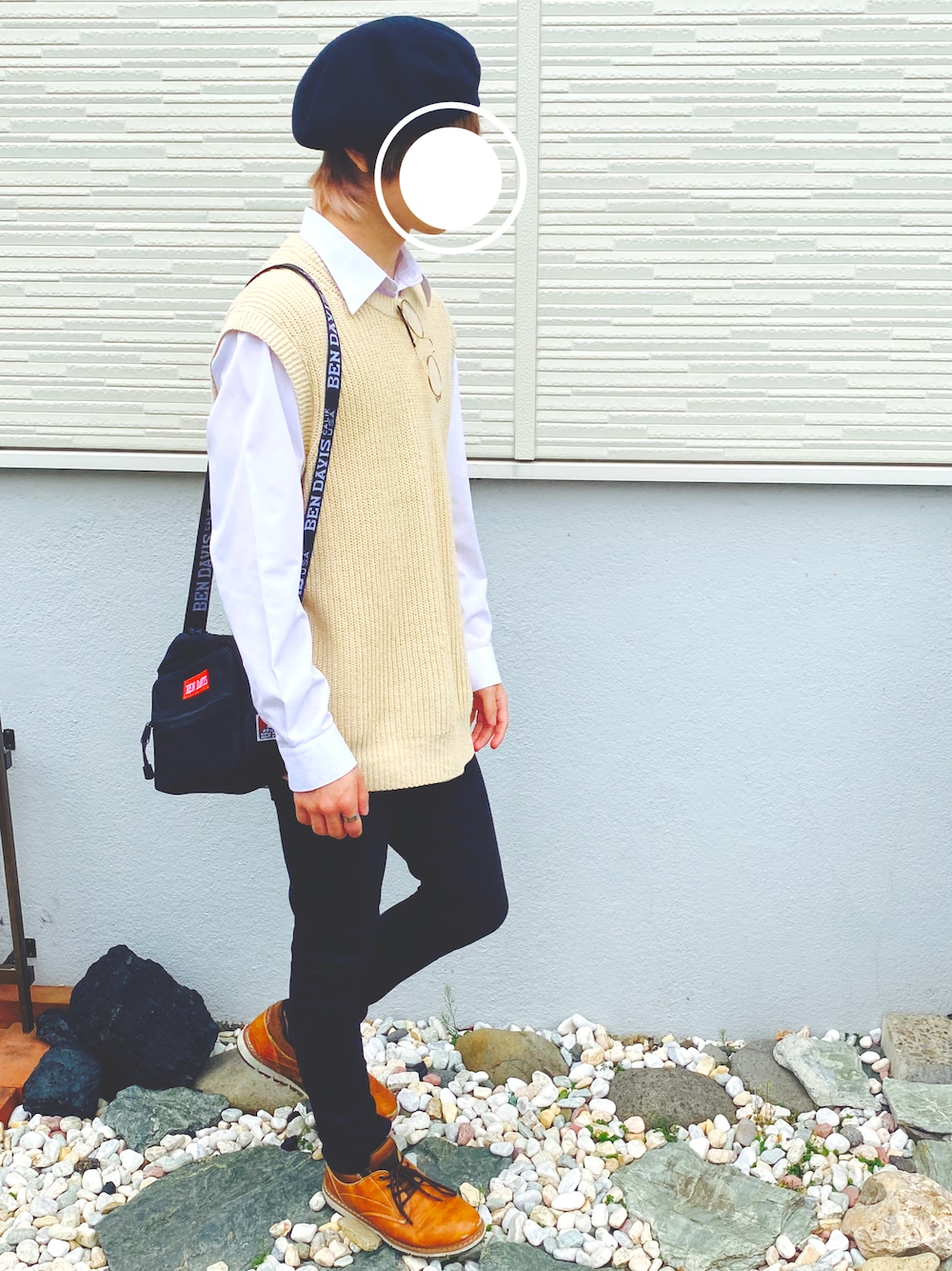 「私服」｜「EDWINのアイテム（シューズ、その他）」を使った、まっちゃさん（メンズ・163cm）の秋コーディネートの1枚目の写真