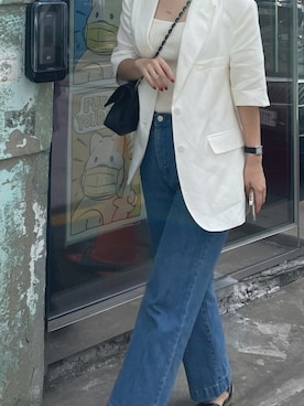 「summer」｜「アイテム（その他アウター）」を使った、arumdaunnさん（レディース・162cm）の夏コーディネート